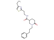 N-[2-(4-ethyl-1,3-thiazol-2-yl)ethyl]-6-oxo-1-(3-phenylpropyl)-3-piperidinecarboxamide