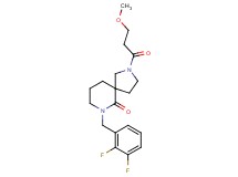 7-(2,3-difluorobenzyl)-2-(3-methoxypropanoyl)-2,7-diazaspiro[4.5]decan-6-one