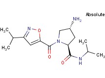 (2S,4R)-4-amino-N-isopropyl-1-[(3-isopropylisoxazol-5-yl)carbonyl]pyrrolidine-2-carboxamide