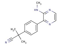 2-methyl-2-{4-[3-(methylamino)pyrazin-2-yl]phenyl}propanenitrile