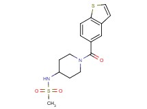 N-[1-(1-benzothien-5-ylcarbonyl)-4-piperidinyl]methanesulfonamide