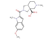 (3aS*,7aR*)-2-[(6-methoxy-1-methyl-1H-indol-2-yl)carbonyl]-5-methyloctahydro-3aH-pyrrolo[3,4-c]pyridine-3a-carboxylic acid