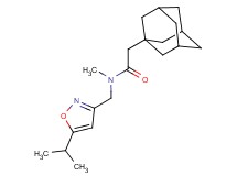 2-(1-adamantyl)-N-[(5-isopropylisoxazol-3-yl)methyl]-N-methylacetamide