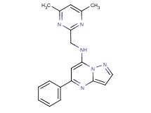 N-[(4,6-dimethyl-2-pyrimidinyl)methyl]-5-phenylpyrazolo[1,5-a]pyrimidin-7-amine