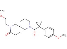 2-(2-methoxyethyl)-8-{[1-(4-methoxyphenyl)cyclopropyl]carbonyl}-2,8-diazaspiro[5.5]undecan-3-one