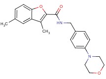 3,5-dimethyl-N-[4-(4-morpholinyl)benzyl]-1-benzofuran-2-carboxamide