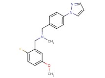 (2-fluoro-5-methoxybenzyl)methyl[4-(1H-pyrazol-1-yl)benzyl]amine