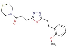 4-(3-{5-[2-(2-methoxyphenyl)ethyl]-1,3,4-oxadiazol-2-yl}propanoyl)thiomorpholine