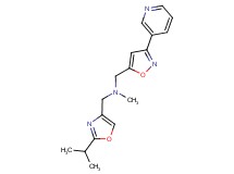 1-(2-isopropyl-1,3-oxazol-4-yl)-N-methyl-N-[(3-pyridin-3-ylisoxazol-5-yl)methyl]methanamine