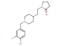 1-{2-[1-(4-chloro-3-fluorobenzyl)-4-piperidinyl]ethyl}-2-pyrrolidinone