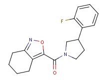 3-{[3-(2-fluorophenyl)pyrrolidin-1-yl]carbonyl}-4,5,6,7-tetrahydro-2,1-benzisoxazole