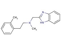N-(1H-benzimidazol-2-ylmethyl)-N-methyl-2-(2-methylphenyl)ethanamine bis(trifluoroacetate)