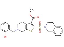methyl 2-(3,4-dihydro-2(1H)-isoquinolinylsulfonyl)-6-(2-hydroxybenzyl)-4,5,6,7-tetrahydrothieno[2,3-c]pyridine-3-carboxylate