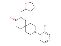 9-(3-fluoro-4-pyridinyl)-2-(tetrahydro-2-furanylmethyl)-2,9-diazaspiro[5.5]undecan-3-one