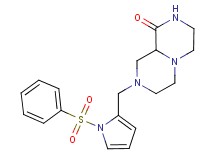 8-{[1-(phenylsulfonyl)-1H-pyrrol-2-yl]methyl}hexahydro-2H-pyrazino[1,2-a]pyrazin-1(6H)-one