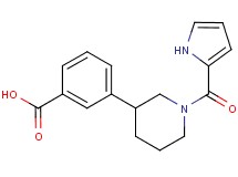 3-[1-(1H-pyrrol-2-ylcarbonyl)piperidin-3-yl]benzoic acid