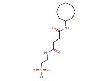 N-cyclooctyl-N'-[2-(methylsulfonyl)ethyl]succinamide