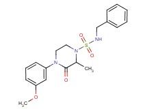 N-benzyl-4-(3-methoxyphenyl)-2-methyl-3-oxopiperazine-1-sulfonamide