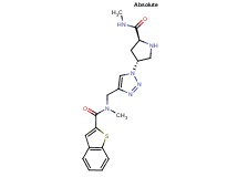 (4R)-4-(4-{[(1-benzothien-2-ylcarbonyl)(methyl)amino]methyl}-1H-1,2,3-triazol-1-yl)-N-methyl-L-prolinamide hydrochloride