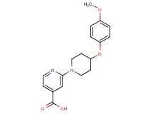 2-[4-(4-methoxyphenoxy)-1-piperidinyl]isonicotinic acid