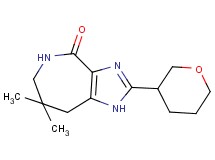 7,7-dimethyl-2-(tetrahydro-2H-pyran-3-yl)-5,6,7,8-tetrahydroimidazo[4,5-c]azepin-4(1H)-one