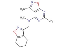 N,3,6-trimethyl-N-(4,5,6,7-tetrahydro-1,2-benzisoxazol-3-ylmethyl)isoxazolo[5,4-d]pyrimidin-4-amine