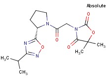 3-{2-[(2S)-2-(3-isopropyl-1,2,4-oxadiazol-5-yl)pyrrolidin-1-yl]-2-oxoethyl}-5,5-dimethyl-1,3-oxazolidine-2,4-dione