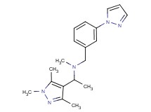 N-methyl-N-[3-(1H-pyrazol-1-yl)benzyl]-1-(1,3,5-trimethyl-1H-pyrazol-4-yl)ethanamine