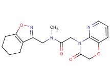 N-methyl-2-(3-oxo-2,3-dihydro-4H-pyrido[3,2-b][1,4]oxazin-4-yl)-N-(4,5,6,7-tetrahydro-1,2-benzisoxazol-3-ylmethyl)acetamide