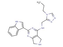 2-(1H-indol-3-yl)-N-[(4-propyl-4H-1,2,4-triazol-3-yl)methyl]-6,7-dihydro-5H-pyrrolo[3,4-d]pyrimidin-4-amine