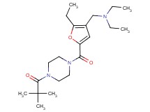 N-[(5-{[4-(2,2-dimethylpropanoyl)piperazin-1-yl]carbonyl}-2-ethyl-3-furyl)methyl]-N-ethylethanamine