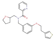 N-(tetrahydro-2-furanylmethyl)-N-{3-[2-(3-thienyl)ethoxy]benzyl}-2-pyridinecarboxamide