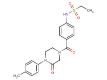 N-(4-{[4-(4-methylphenyl)-3-oxo-1-piperazinyl]carbonyl}phenyl)ethanesulfonamide