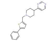 4-{1-[(5-phenyl-2-thienyl)methyl]piperidin-4-yl}pyrimidine