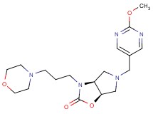 (3aS*,6aR*)-5-[(2-methoxypyrimidin-5-yl)methyl]-3-(3-morpholin-4-ylpropyl)hexahydro-2H-pyrrolo[3,4-d][1,3]oxazol-2-one