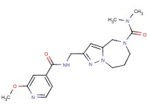 2-{[(2-methoxyisonicotinoyl)amino]methyl}-N,N-dimethyl-7,8-dihydro-4H-pyrazolo[1,5-a][1,4]diazepine-5(6H)-carboxamide