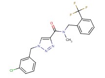 1-(3-chlorobenzyl)-N-methyl-N-[2-(trifluoromethyl)benzyl]-1H-1,2,3-triazole-4-carboxamide