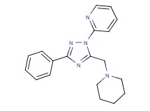 2-[3-phenyl-5-(piperidin-1-ylmethyl)-1H-1,2,4-triazol-1-yl]pyridine