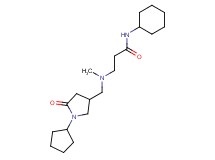N-cyclohexyl-3-[[(1-cyclopentyl-5-oxopyrrolidin-3-yl)methyl](methyl)amino]propanamide