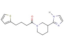 3-(1H-imidazol-2-yl)-1-[4-(2-thienyl)butanoyl]piperidine