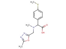 {methyl[(5-methyl-1,3,4-oxadiazol-2-yl)methyl]amino}[4-(methylthio)phenyl]acetic acid