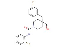 4-(3-fluorobenzyl)-N-(2-fluorophenyl)-4-(hydroxymethyl)-1-piperidinecarboxamide
