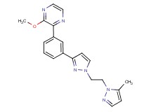 2-methoxy-3-(3-{1-[2-(5-methyl-1H-pyrazol-1-yl)ethyl]-1H-pyrazol-3-yl}phenyl)pyrazine
