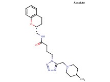 N-[(2R)-3,4-dihydro-2H-chromen-2-ylmethyl]-4-{5-[(4-methyl-1-piperidinyl)methyl]-1H-tetrazol-1-yl}butanamide