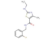 2-(ethylamino)-N-(2-fluorobenzyl)-4-methyl-1,3-thiazole-5-carboxamide trifluoroacetate