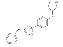 5-(3-benzyl-1,2,4-oxadiazol-5-yl)-N-pyrrolidin-3-ylpyridin-2-amine