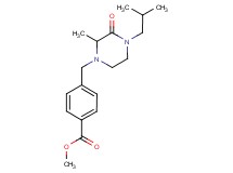 methyl 4-[(4-isobutyl-2-methyl-3-oxo-1-piperazinyl)methyl]benzoate