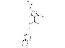 N-[2-(1,3-benzodioxol-5-yl)ethyl]-3-methyl-1-propyl-1H-pyrazole-4-carboxamide
