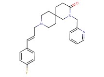 9-[(2E)-3-(4-fluorophenyl)prop-2-en-1-yl]-2-(pyridin-2-ylmethyl)-2,9-diazaspiro[5.5]undecan-3-one