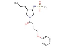 N-[(3S*,4R*)-1-(4-phenoxybutanoyl)-4-propyl-3-pyrrolidinyl]methanesulfonamide